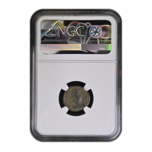 古代ローマ帝国 コンスタンティウス2世 AE貨 NGC鑑定済 AD337–361 Roman AE of Constantius II (AD 317-361) Half-Centenionalis NGC (F