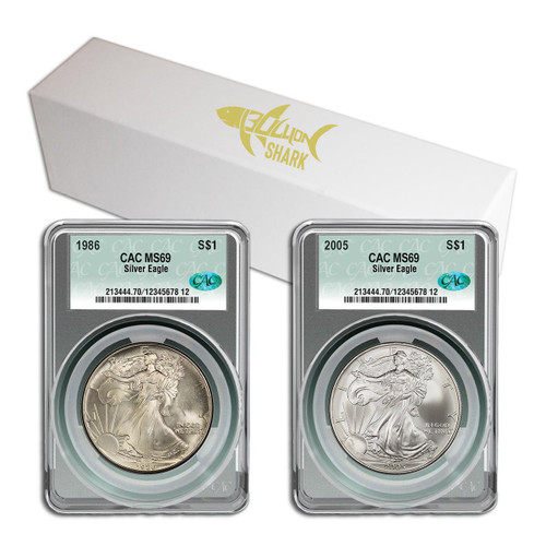Buy 1986-2005 Silver Eagle CAC MS69 - 20 pc Set Online