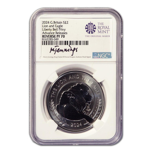 Buy 2024 Reverse Proof Silver Lion & Eagle Liberty NGC PF70