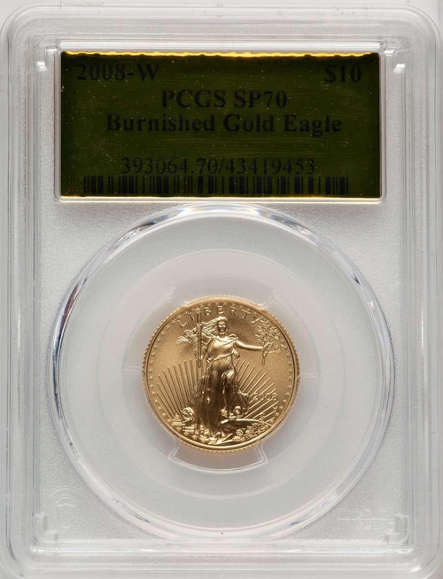 2008-W $10 Modern Bullion Coin PCGS MS70 | Rare Coins For Sale