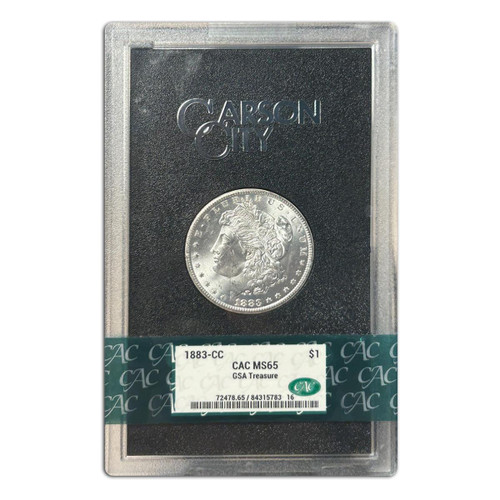 銀貨　コレクション 1883-CC Morgan Dollar Coin CAC MS65 GSA Treasure