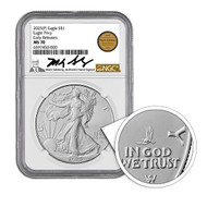2025 (P) Silver Eagle NGC MS70 ER (Eagle Privy) Mark Salzberg Hand