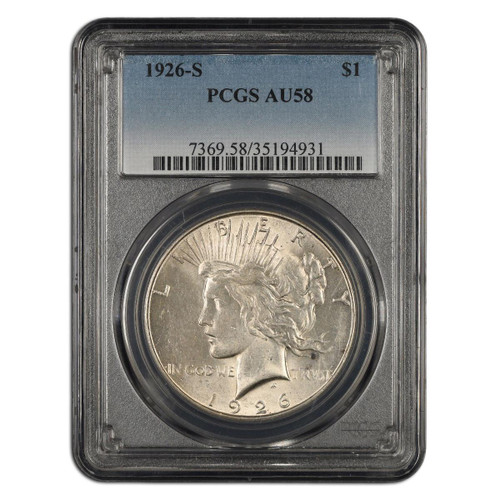 1926-S Peace Dollar NGC/PCGS AU58