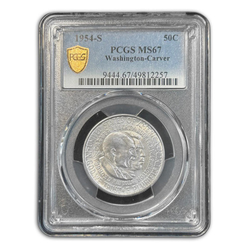 1954-S 50c Washington-Carver Commemorative PCGS MS67