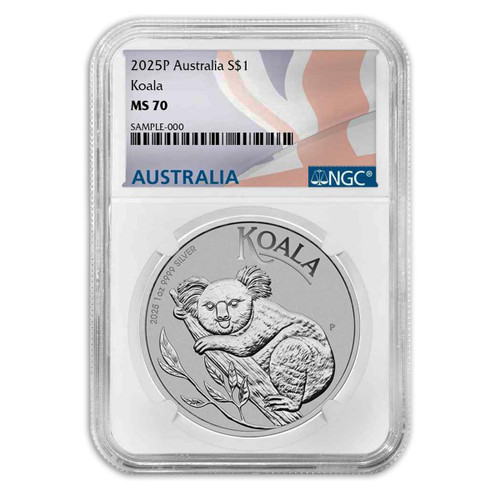 2025 1 oz Silver Australian Koala NGC MS70