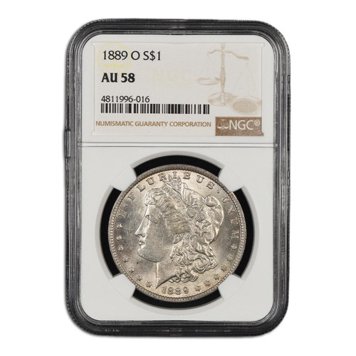1889-O Morgan Silver Dollar NGC AU58