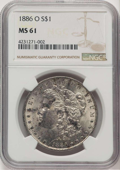 1886-O S$1 Morgan Silver Dollar Coin NGC MS61 | Rare Coins
