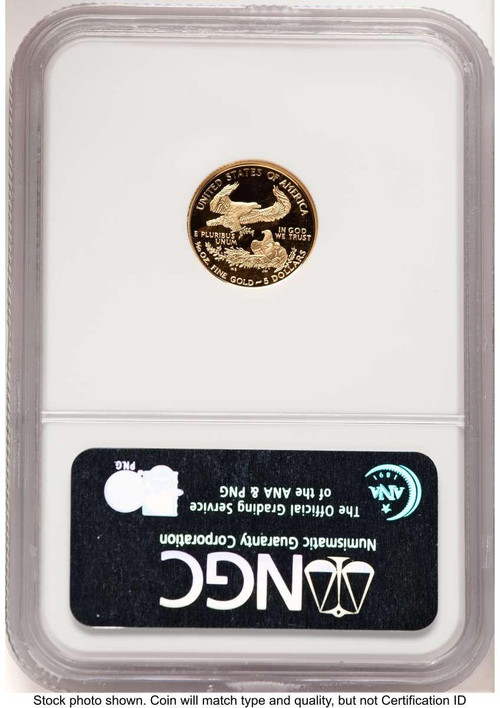 2007-W $5 1/10 oz American Gold Eagle Coin NGC MS70 | Rare Coins