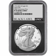 2009 Silver Eagle NGC MS70 - Black Label (Limited Edition 1 of 30