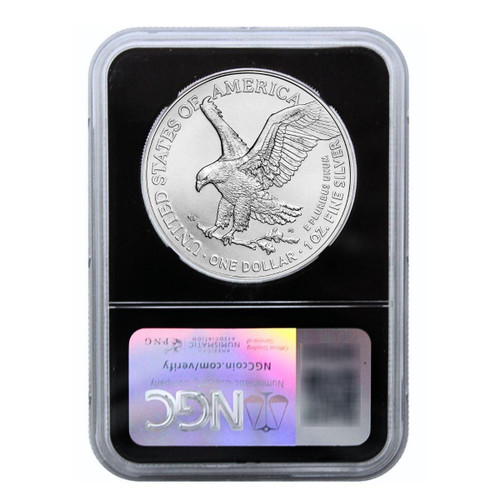 2025 Silver Eagle NGC MS70 Early Releases Black Core - David J