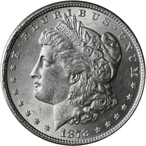 バクマン 1878-P 8TF Morgan Silver Dollar Brilliant Uncirculated - BU