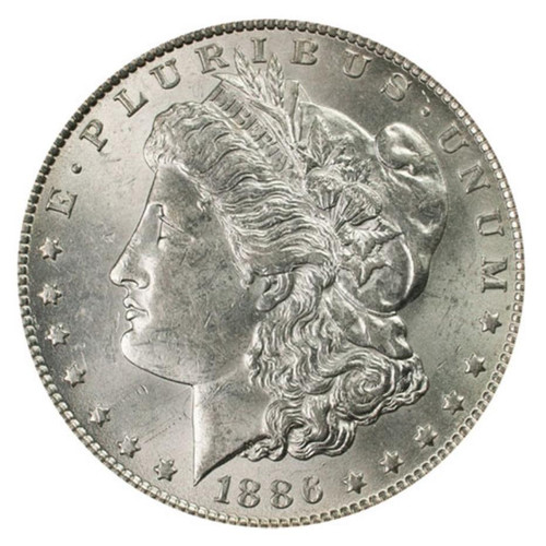 1886 o モルガンダラー　特年 1886-O Morgan Silver Dollar Brilliant Uncirculated -BU - Bullion Shark