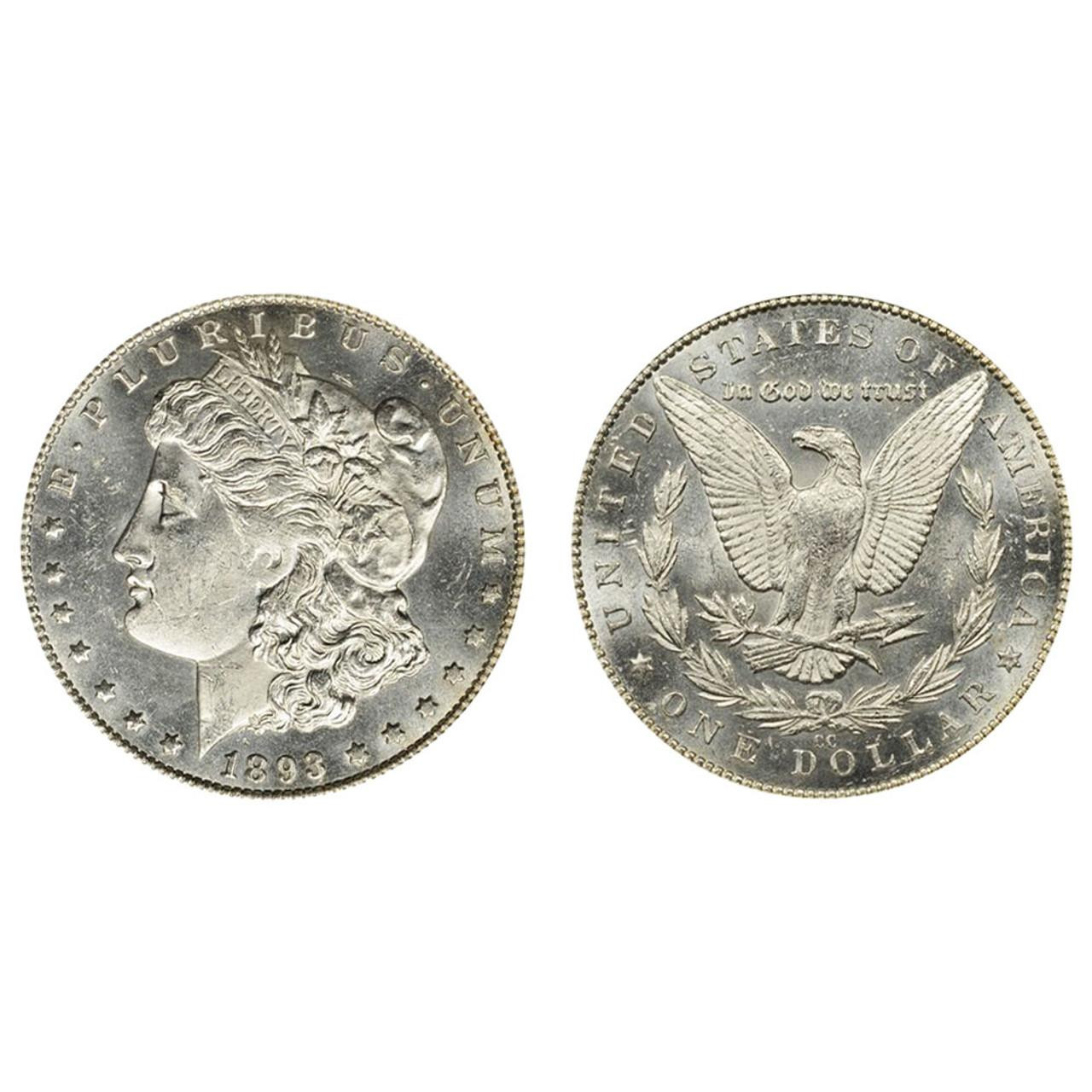 1893-CC Morgan Silver Dollar Brilliant Uncirculated - BU