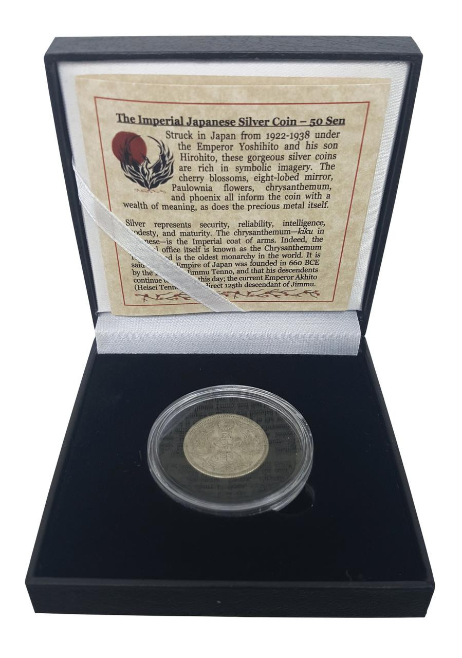 日本 50 SEN 銀貨 SILVER COIN JAPAN 5 pcs of 50 sen Rising sun gin 1873-1914 80