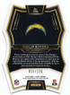 Philip Rivers 2016 Panini Light Blue Die-Cut Prizm Card 031/125