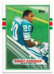 Barry Sanders 1989 Topps Traded Rookie Card 83T