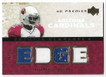 Edgerrin James 2007 UD Authentics Premier Remnants Gold Jersey Card PR4-EJ 26/75