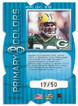 Antonio Freeman 1999 Donruss Elite Primary Colors Die-Cut Blue Card 20 17/50