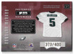 Donovan McNabb 2001 Playoff Preferred Preferred Materials Jersey Card 31 373/400