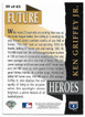 Ken Griffey Jr. 1993 Upper Deck Future Heroes Gold Signature Card 59