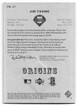 Jim Thome 2005 UD Origins Materials Jersey (2 colors) Card PB-JT