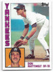 Don Mattingly 1984 Topps Rookie Card 8 (a)