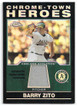 Barry Zito 2004 Topps Chrome Hometown Heroes Relics Card CHR-BZ