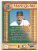 Mark Quinn 2000 Pacific Revolution Autographed Card 12