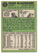 Wade Blasingame 1967 Topps Card 119 (a)