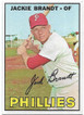 Jackie Brandt 1967 Topps Card 142 (a)