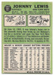 Johnny Lewis 1967 Topps Card 91