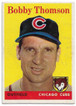 Bobby Thomson 1958 Topps Card 430