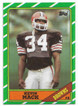 Kevin Mack 1986 Topps Rookie Card 188