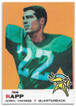 Joe Kapp 1969 Topps Rookie Card 35