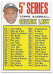 Roberto Clemente 1967 Topps 5th Series Checklist Card 361