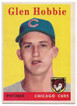 Glen Hobbie 1958 Topps Rookie Card 467