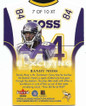 Randy Moss 2000 E-X E-Xciting Die-Cut Card 7 XT