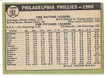 Philadelphia Phillies 1967 Topps Team Card 102