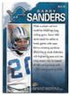 Barry Sanders 1997 Fleer Game Breakers Embossed Card 18