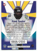 Fred Taylor 1998 Collector's Edge Masters Rookie Card RM20 0668/2500