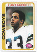 Tony Dorsett 1978 Topps Rookie Card 315