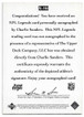 Charlie Sanders 1997 Upper Deck Legends Autographs Card AL-164