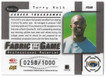 Torry Holt 1999 Leaf Limited Fabric of the Game Card FG-49
