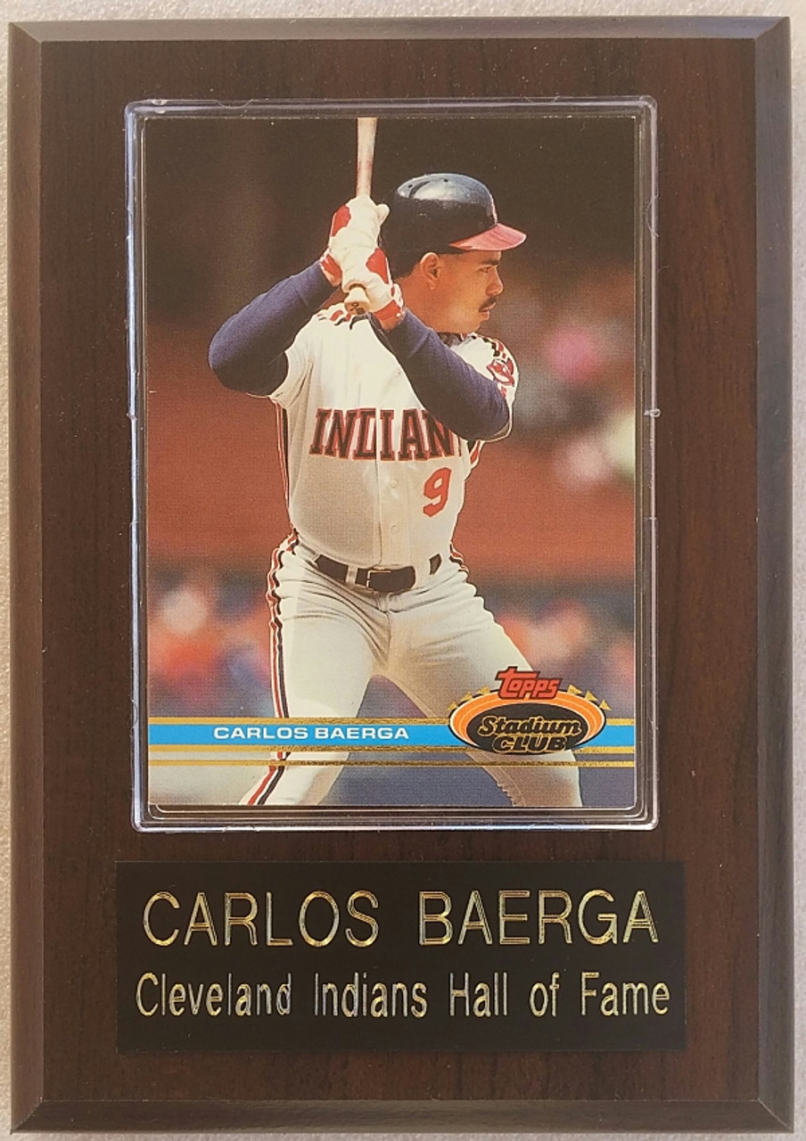 AUTOGRAPHED CARLOS BAERGA 8X10 Cleveland Indians Photo