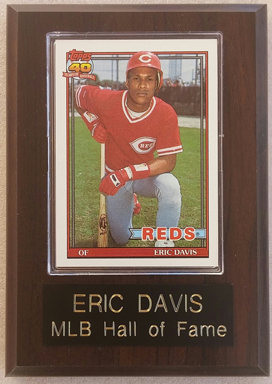 Eric Davis Signed 1987 Topps Baseball Card - Cincinnati Reds