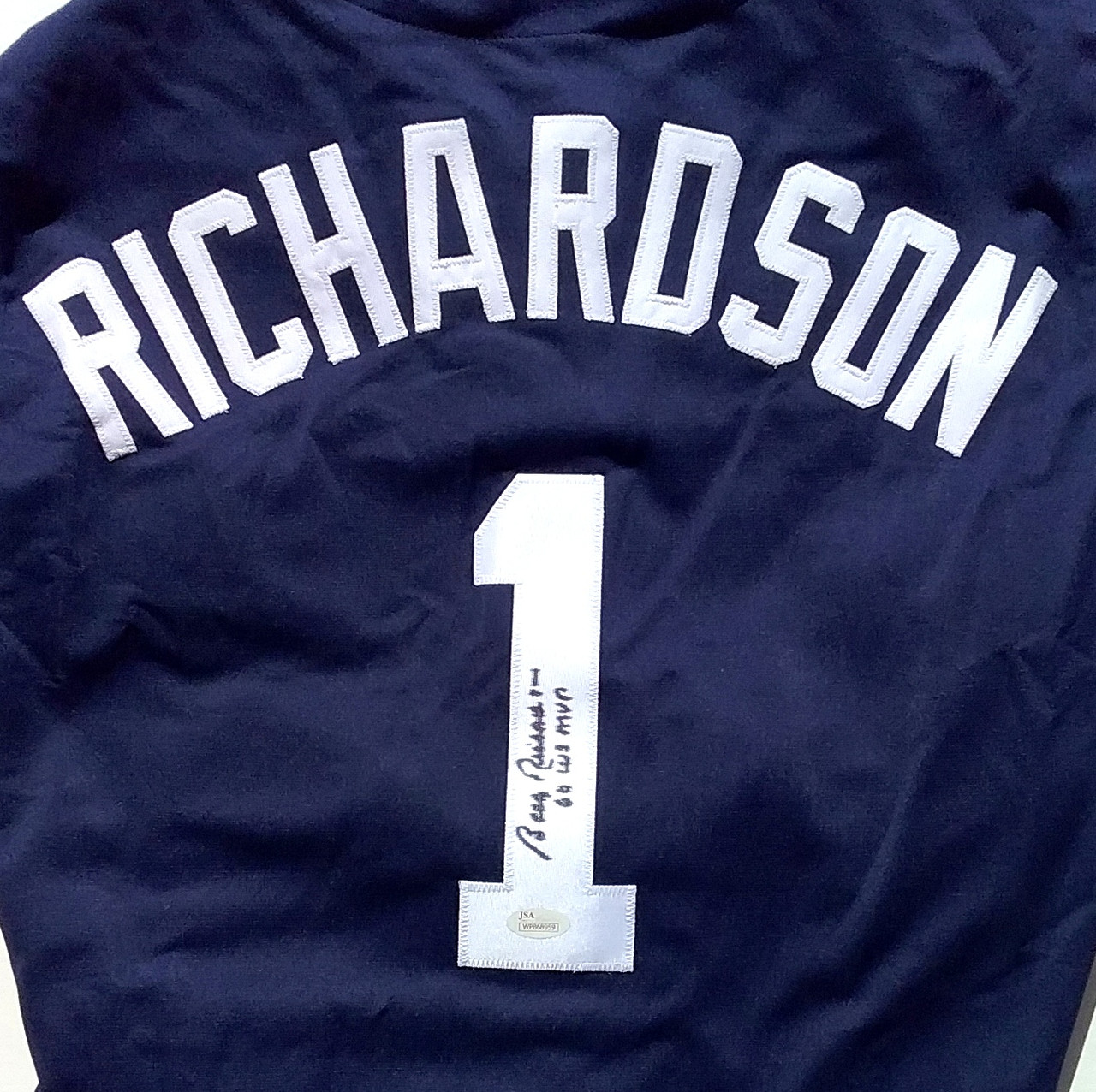 Autographed Bobby Richardson #10 New York Yankees Road Jersey with COA