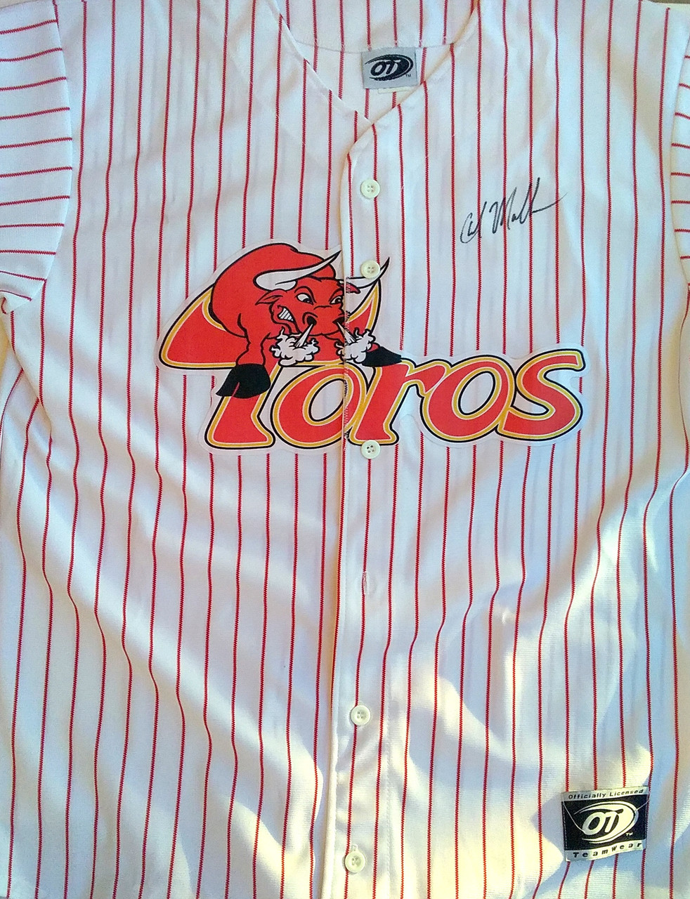 Chad Moeller Tucson Sidewinders Game-Worn Autographed Jersey