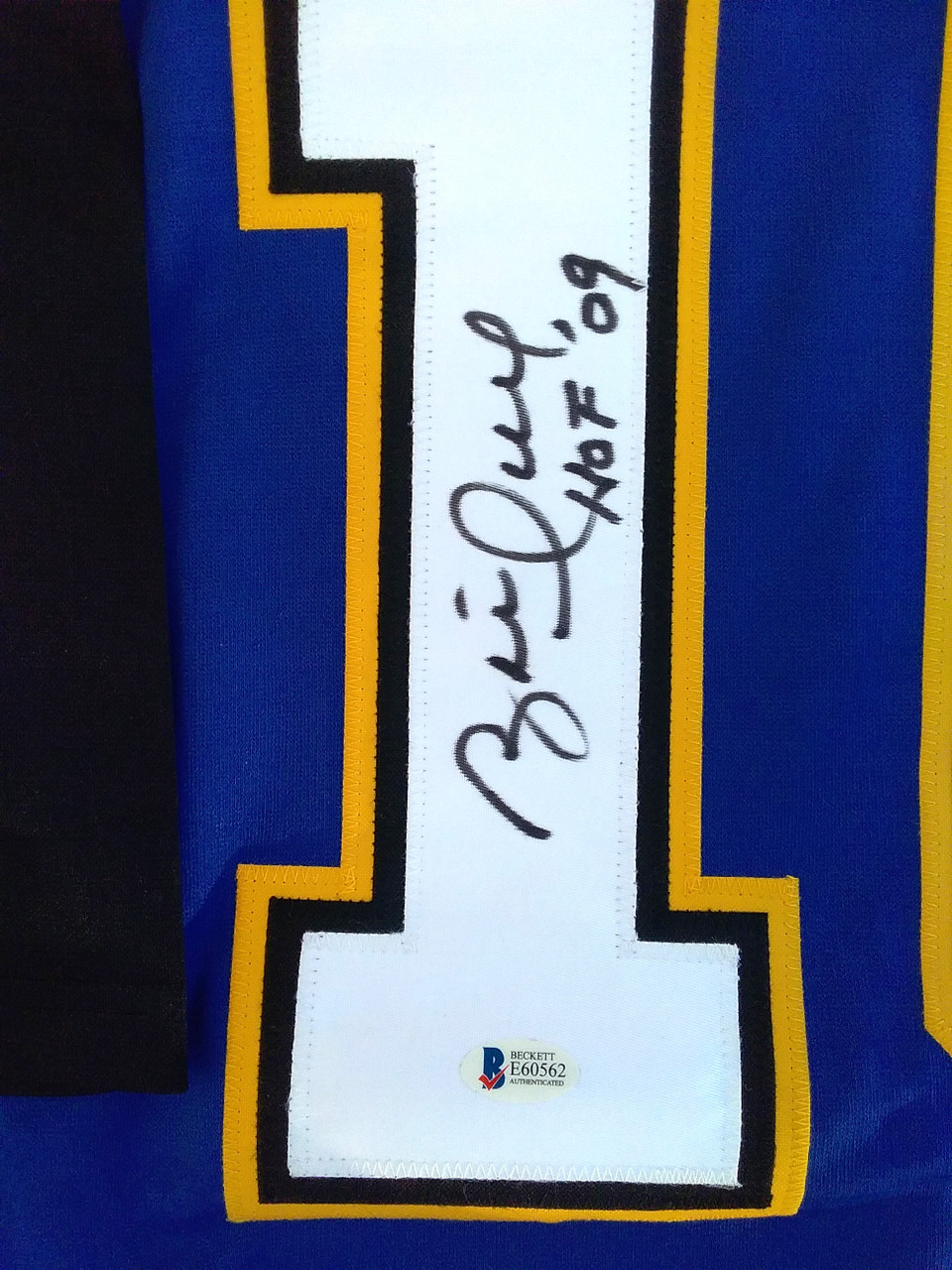 St Louis Blues Brett Hull Autographed Signed Jersey Beckett Coa