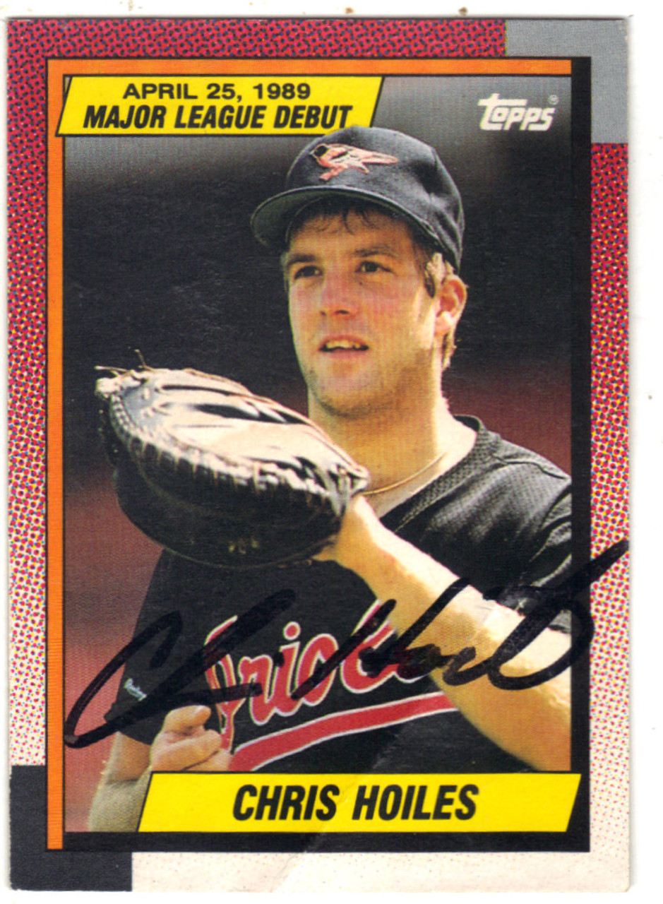 Chris Hoiles Baltimore Orioles Autographed Card B