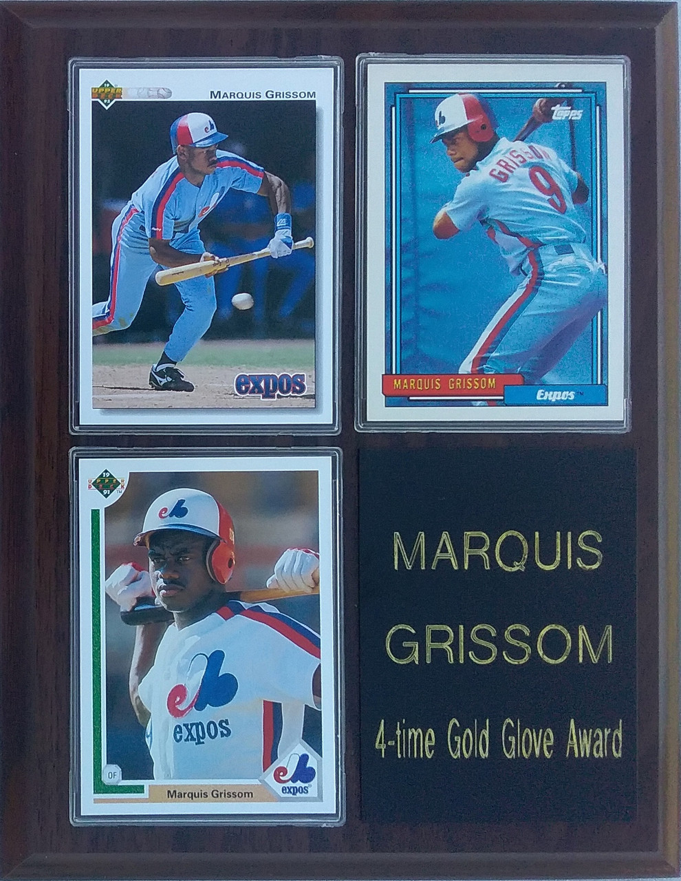 Marquis Grissom Montreal Expos 12x15 Player Plaque